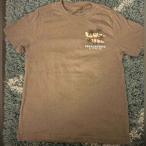 Abercrombie & Fitch Tan Graphic Tee